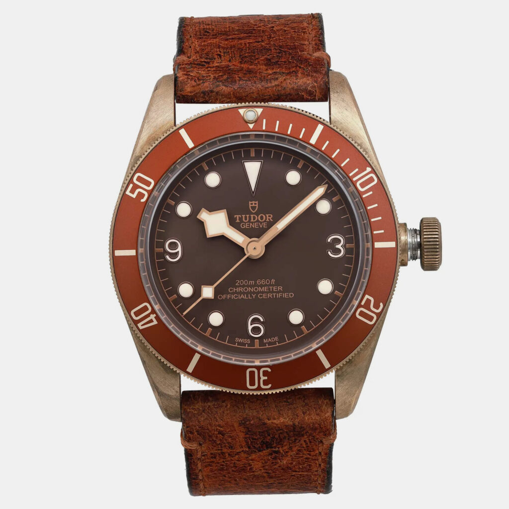 luxury-men-tudorslug-used-watches-p1099267-004.jpg Tudor Heritage Black Bay Bronze 79250BM Brown Dial Automatic Men's Wristwatch 43 mm