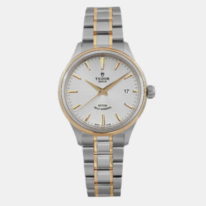 Tudor Silver Stainless Steel Style 12503-00020 Automatic Men's Wristwatch 38 mm