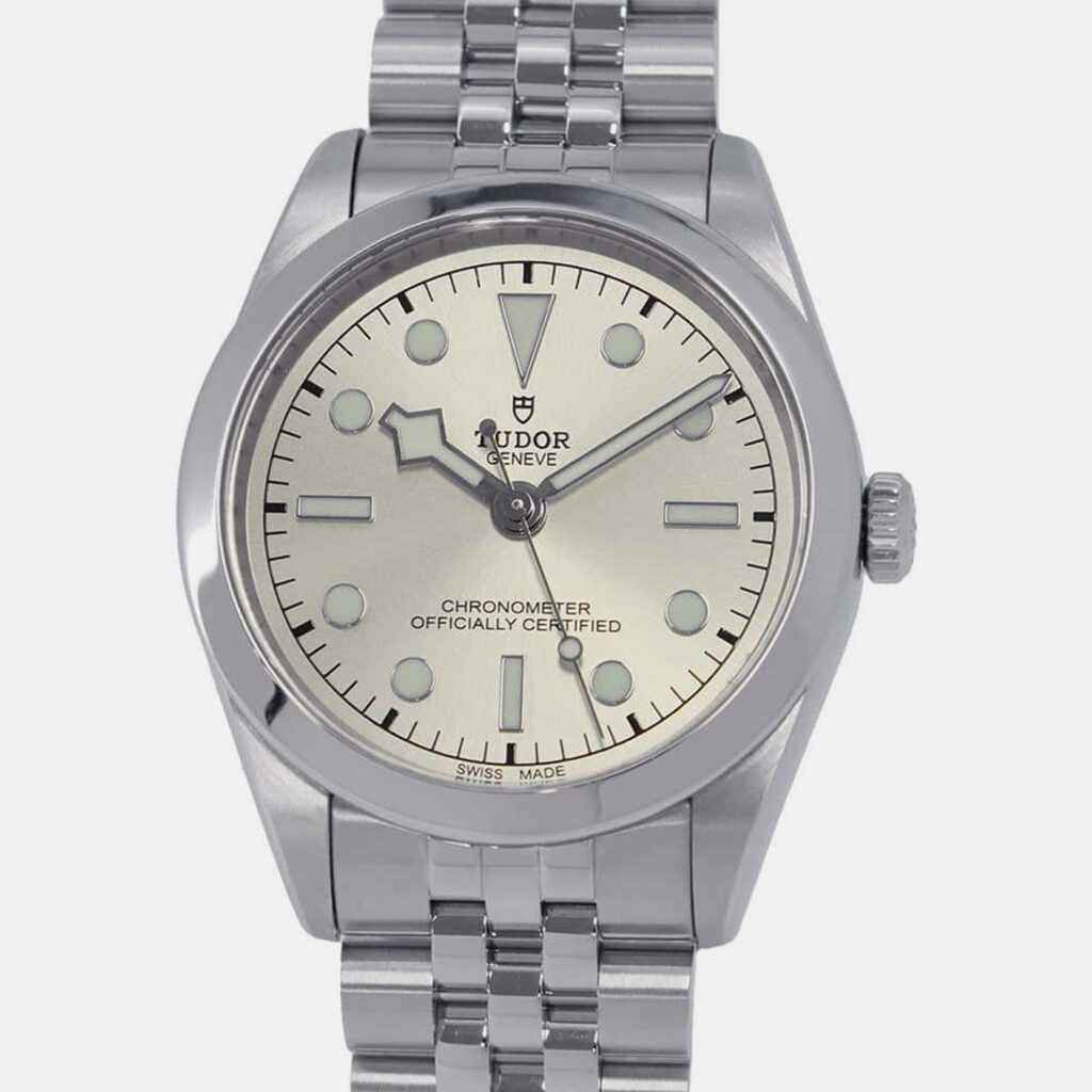 luxury-men-tudorslug-used-watches-p1104275-012 Tudor Silver Stainless Steel Black bay M79640-0003 Automatic Men's Wristwatch 36mm