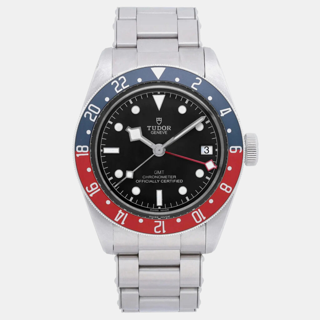 luxury-men-tudorslug-used-watches-p1160680-001 Tudor Black Stainless Steel Black bay 79830RB Automatic Men's Wristwatch 41 mm