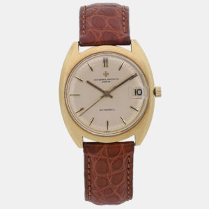 Vintage Vacheron Constantin 18K Gold Champagne Dial Automatic Men's Wristwatch 35 mm