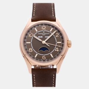 Vacheron Constantin Fiftysix Complete Calendar 4000E/000R-B065 Automatic Rose Gold Silver Dial Men's Wristwatch 40mm