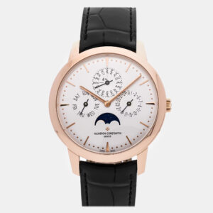 Vacheron Constantin Patrimony 43175/000R-9687 Automatic Rose Gold Silver Dial Men's Wristwatch 41mm