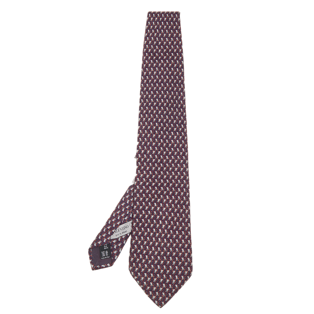 luxury-men-valentino-used-accessories-p578305-001-2 Valentino Cravatte Multicolor Printed Silk Tie