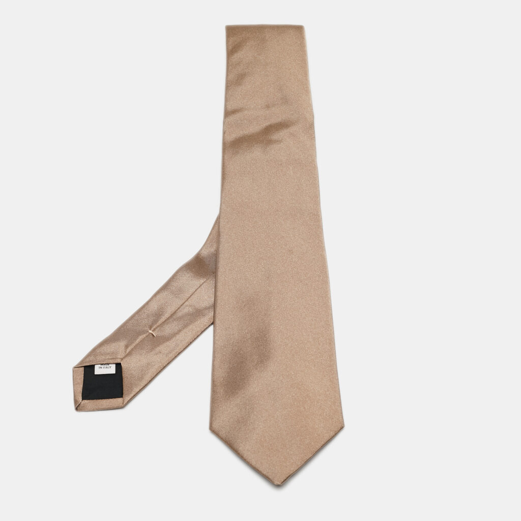 luxury-men-valentino-used-accessories-p902171-001 Valentino Light Brown Silk Tie