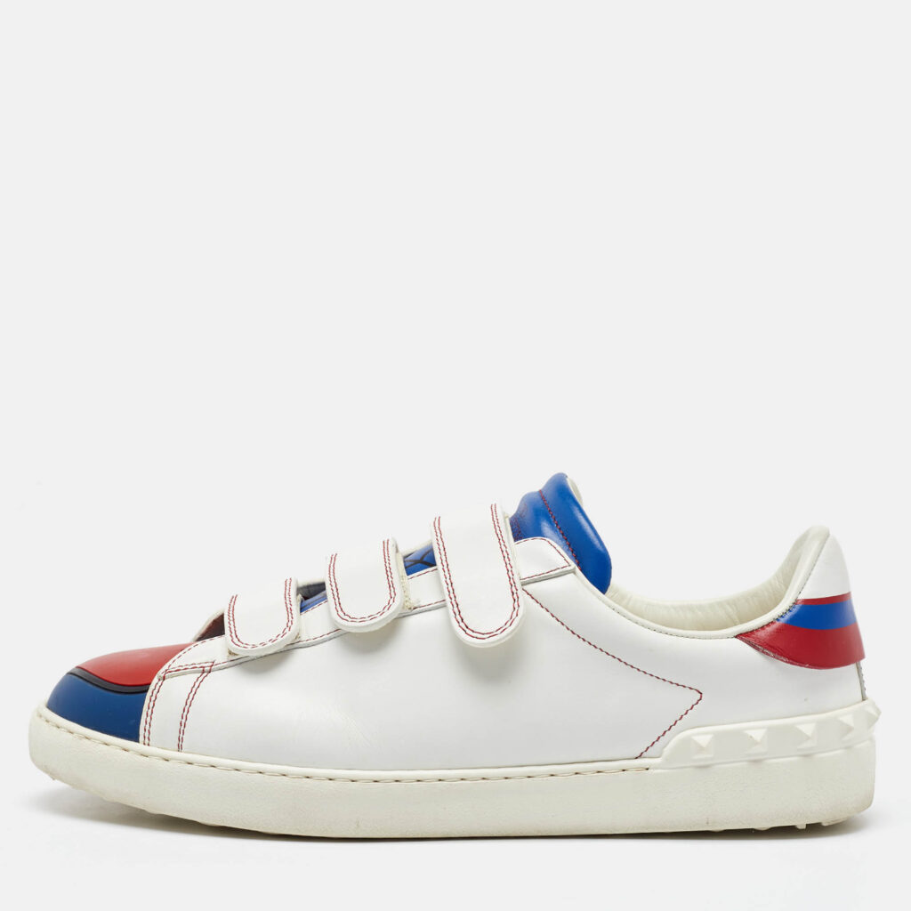 luxury-men-valentino-used-shoes-p1112666-010 Valentino Multicolor Leather Super H Spiderman Low Top Sneakers Size 43
