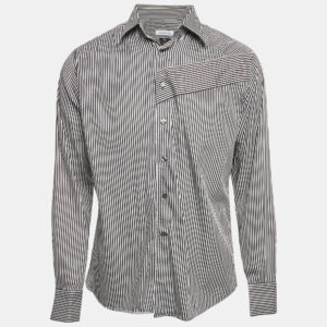 Versace Collection Black Striped Cotton City Shirt L
