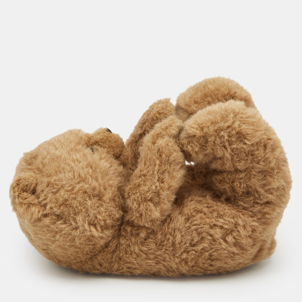 luxury-men-vetements-used-shoes-p1168155-006 Vetements Brown Fur Hug Me Teddy Bear Slippers Size 39/40