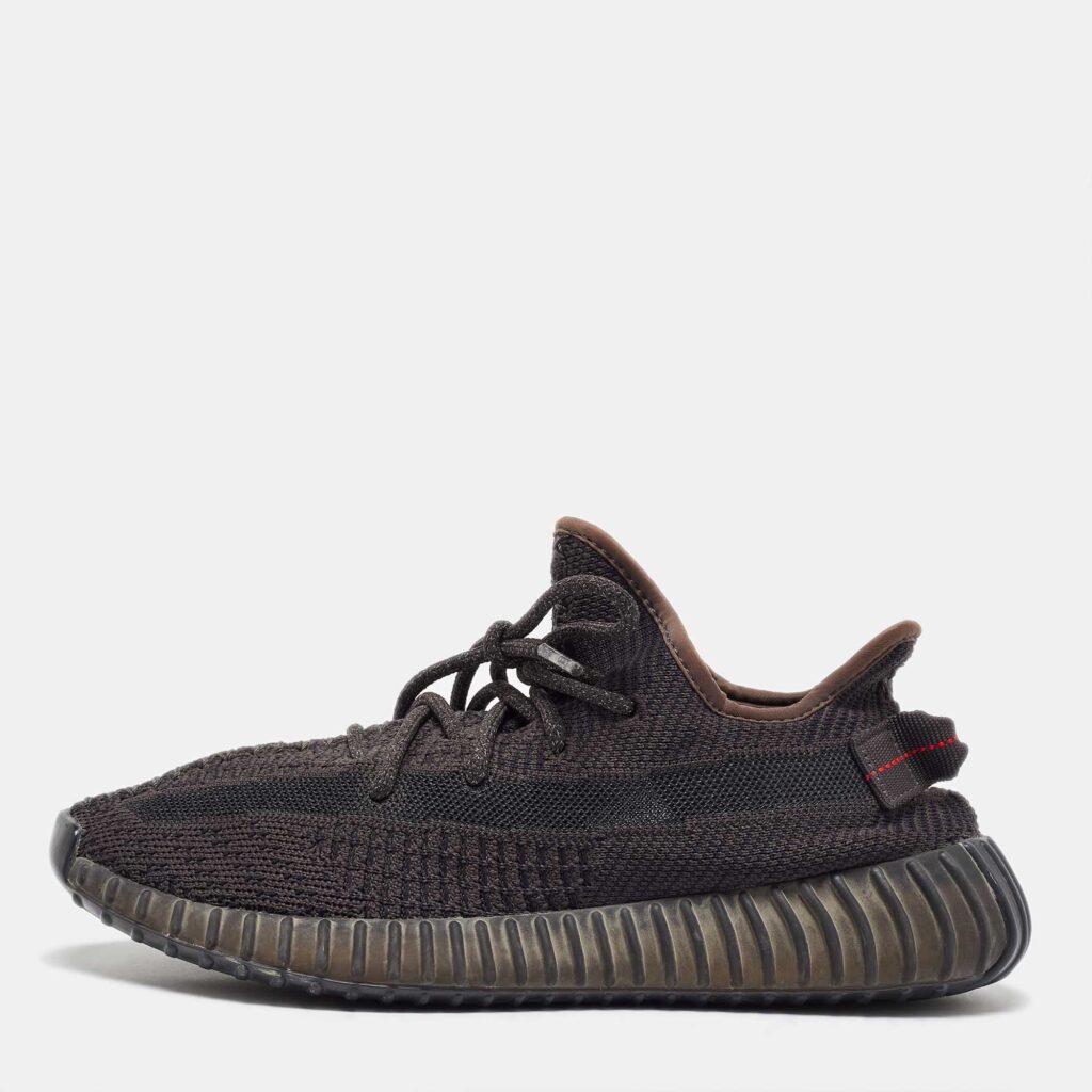 luxury-men-yeezy-x-adidas-used-shoes-p1071307-003 Yeezy x Adidas Black Knit Fabric Boost 350 V2 Sneakers Size 40 2/3