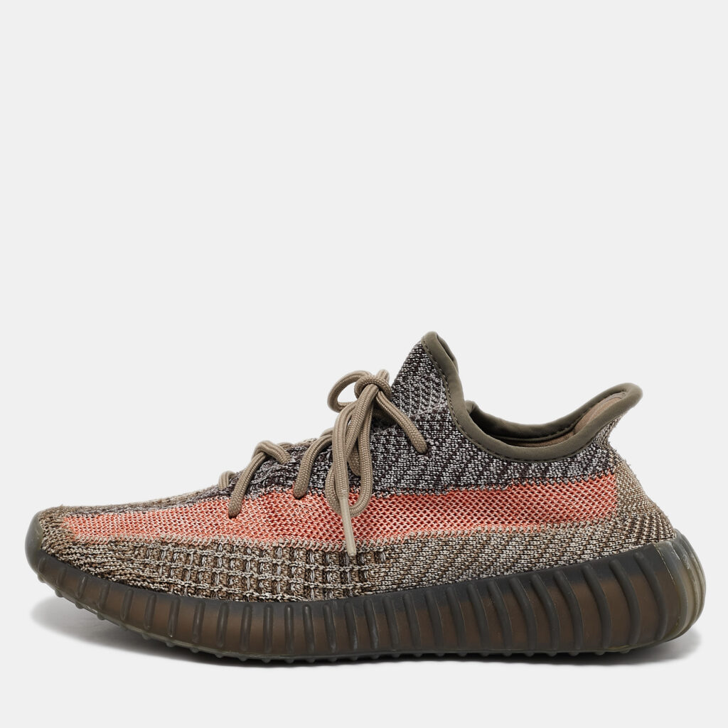 luxury-men-yeezy-x-adidas-used-shoes-p1112985-001 Yeezy x Adidas Multicolor Knit Fabric Boost 350 V2 Ash Stone Sneakers Size 40