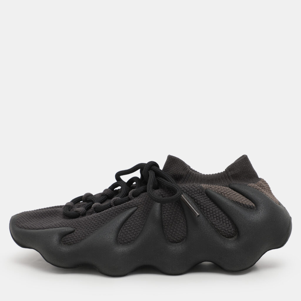 luxury-men-yeezy-x-adidas-used-shoes-p1124021-001 Yeezy x Adidas Black Knit Fabric 450 "Dark Slate" Low Top Sneakers Size 38.5