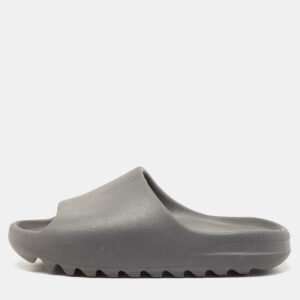 Yeezy x Adidas Grey Rubber Onyx Slides Size 44.5