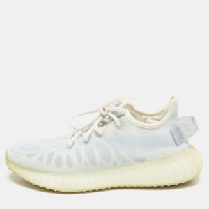 Yeezy x Adidas Blue Mesh Boost 350 V2 Mono Ice Sneakers Size 38