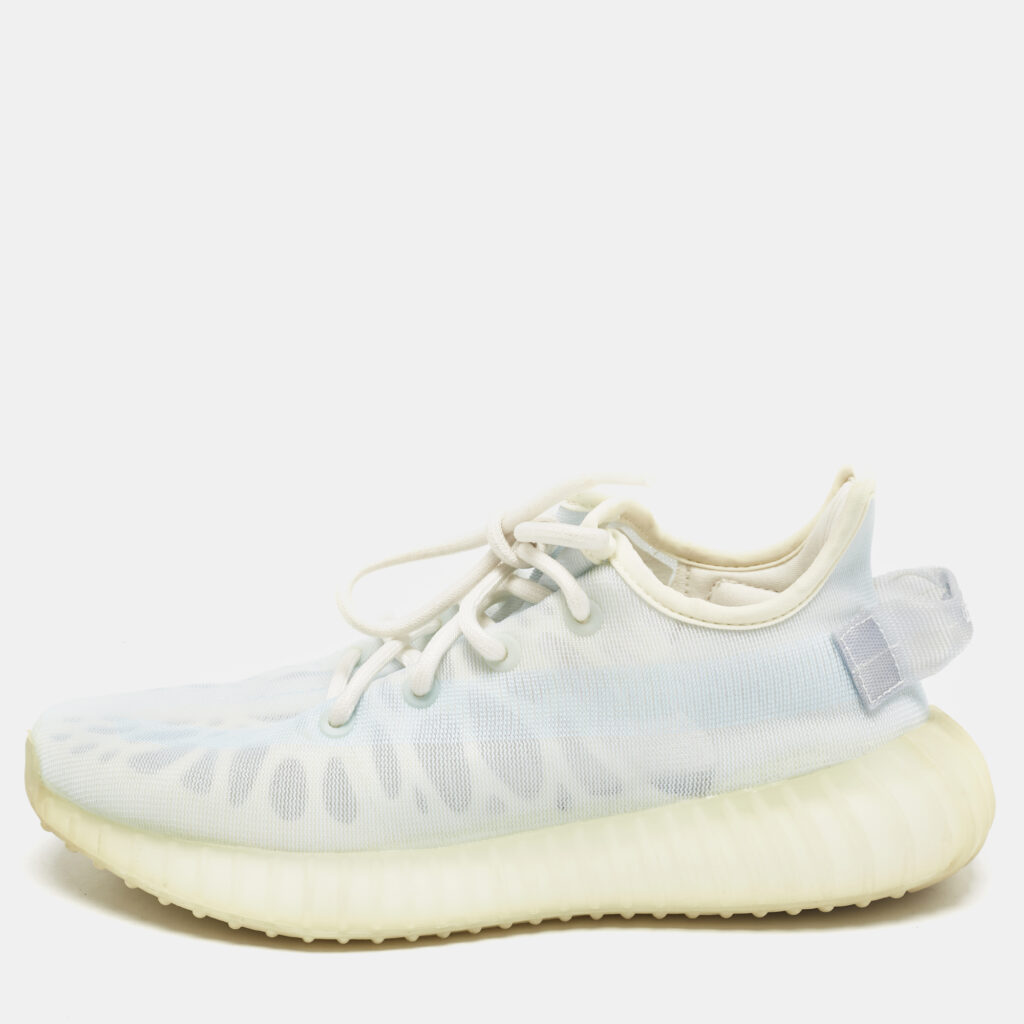 luxury-men-yeezy-x-adidas-used-shoes-p1136831-004 Yeezy x Adidas Blue Mesh Boost 350 V2 Mono Ice Sneakers Size 38
