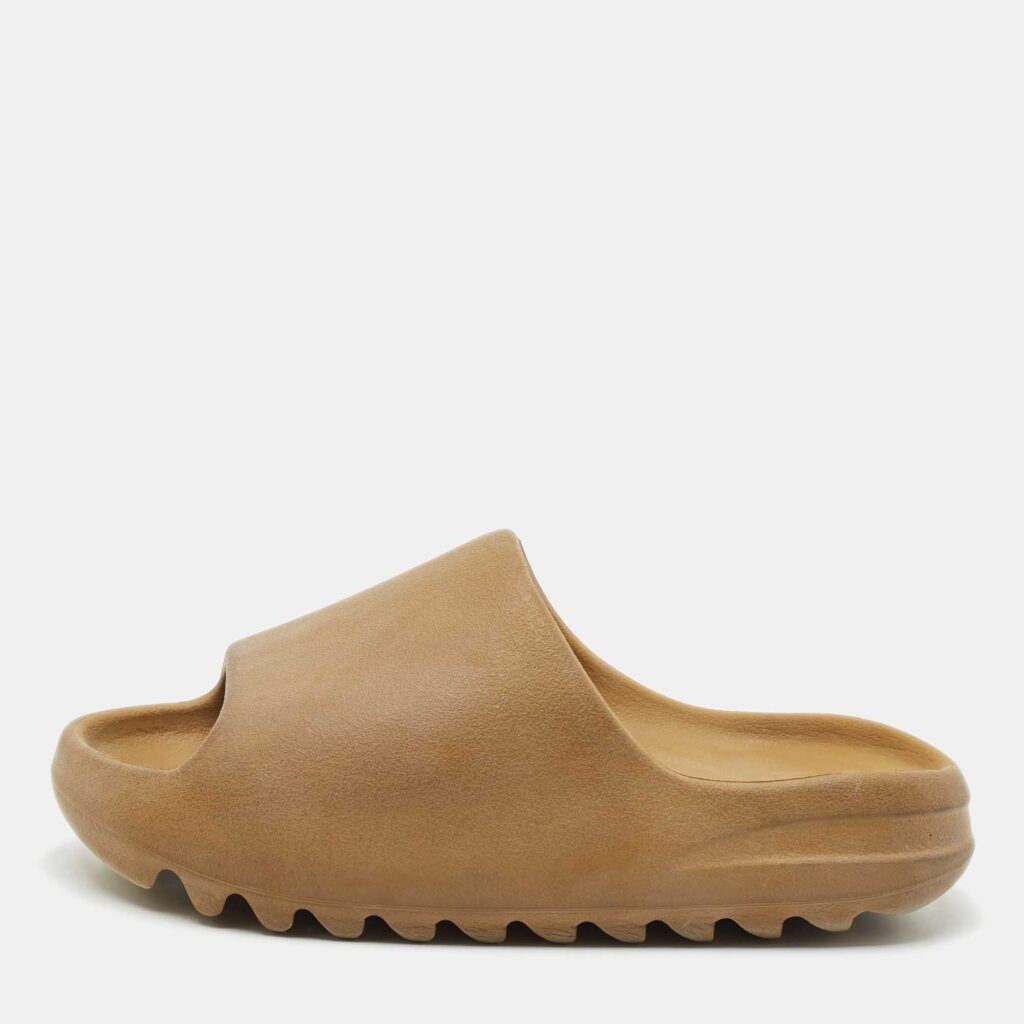 luxury-men-yeezy-x-adidas-used-shoes-p1149306-003 Yeezy x Adidas Brown Rubber Ochre Slides Size 37
