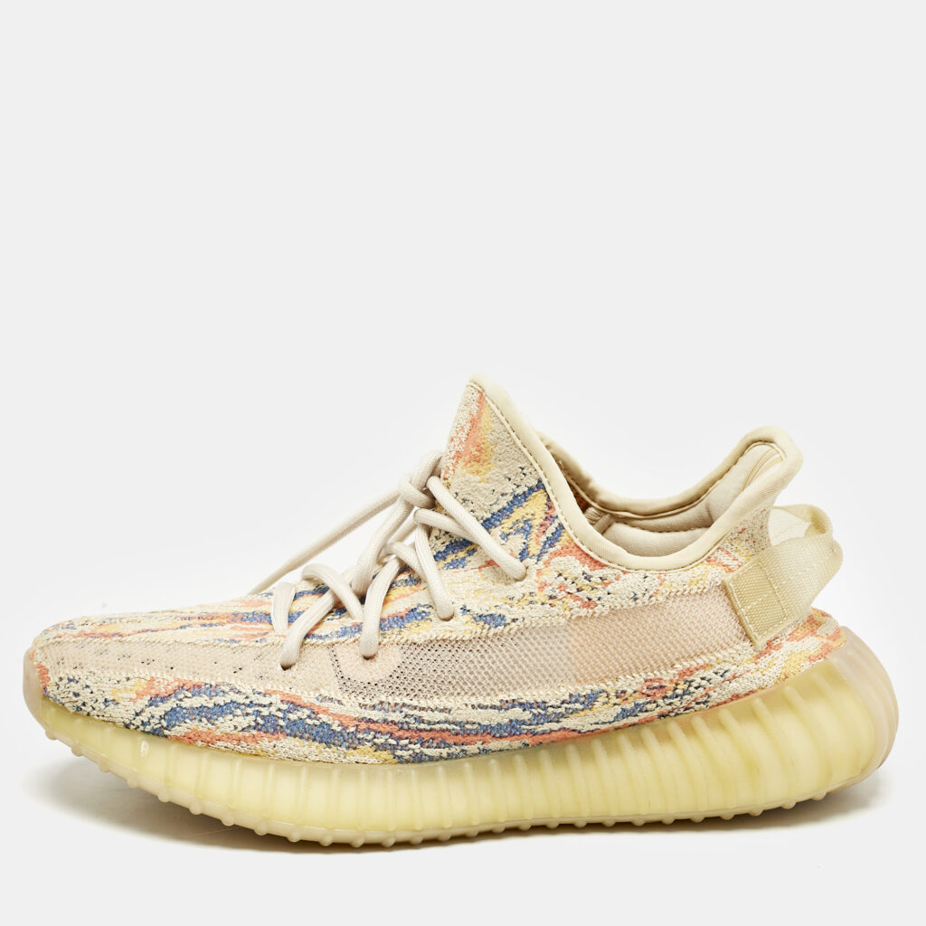 luxury-men-yeezy-x-adidas-used-shoes-p1163301-003.jpg Yeezy x Adidas Multicolor Knit Fabric Boost 350 V2 MX Oat Sneakers Size 40 2/3