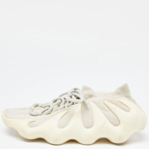 Yeezy x Adidas Off White Knit Fabric and Rubber Yeezy 450 Cloud White Sneakers Size 38 2/3