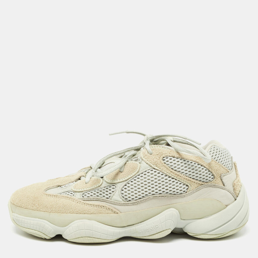 luxury-men-yeezy-x-adidas-used-shoes-p965823-005 Yeezy x Adidas Grey Mesh and Suede 500 Salt Sneakers Size 42 2/3
