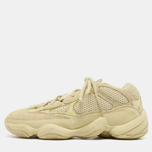 Yeezy x Adidas Yellow Mesh and Suede 500 Super Moon Yellow Sneakers Size 42 2/3