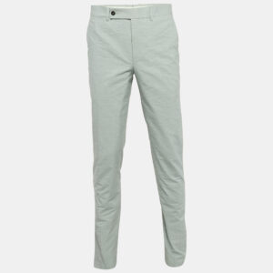 Yves Saint Laurent Light Blue Regular Fit Trousers L