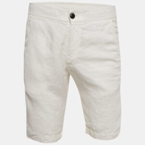 Z Zegna White Linen Short S