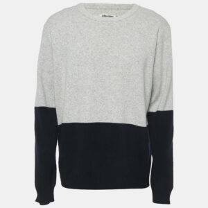 Zadig & Voltaire Grey/Blue Wool Full Sleeve Jumper XL