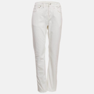 Zadig & Voltaire White Denim David Crop Jeans M Waist 32"