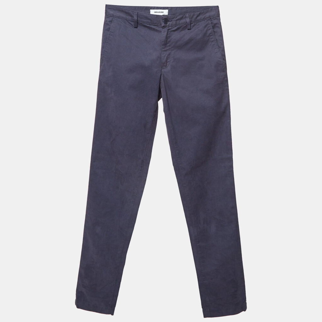 luxury-men-zadig-and-voltaire-used-clothes-p1042163-003 Zadig & Voltaire Blue Cotton Patrick Chino Trousers S