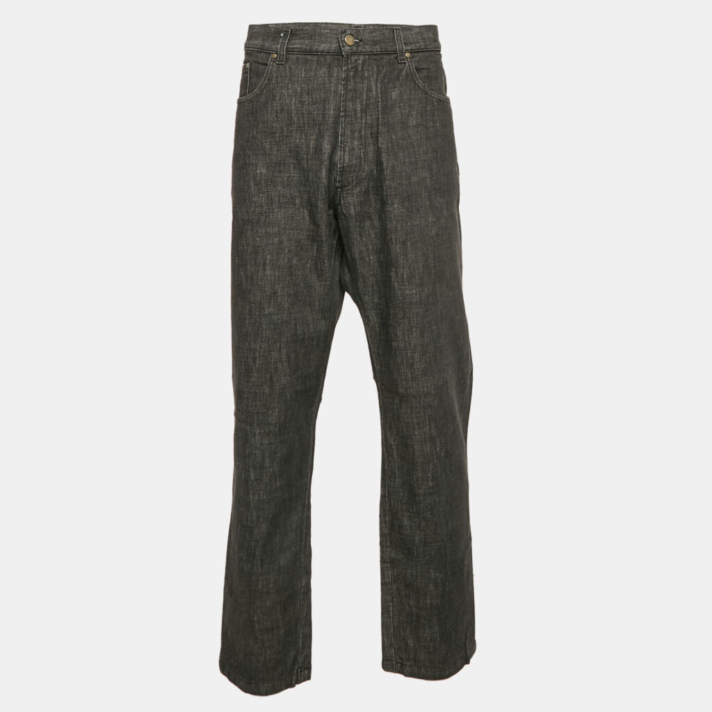 Zegna Sport Grey Denim Regular Fit Jeans XXXL Waist 32"