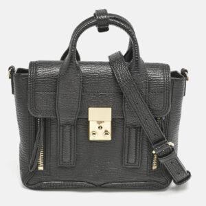3.1 Phillip Lim Black Leather Mini Pashli Satchel