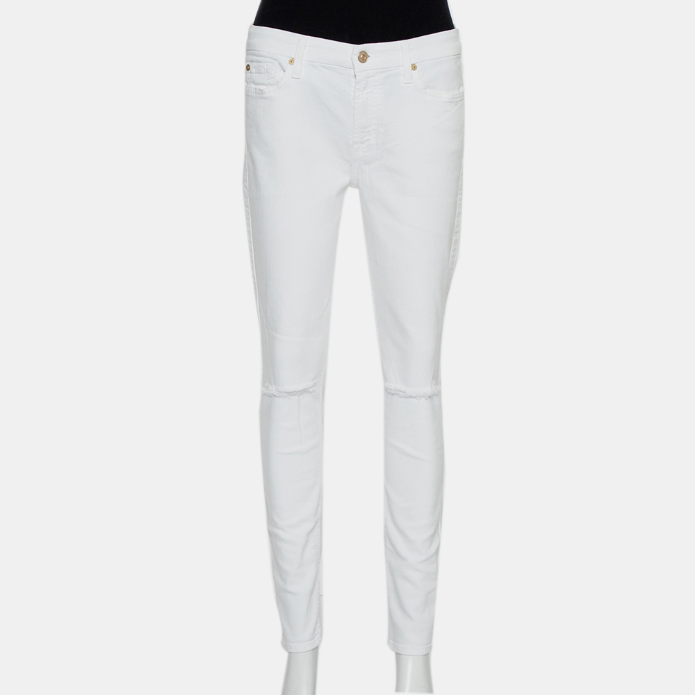 luxury-women-7forallmankind-used-clothes-p432336-008 7forallmankind White Denim Skinny Ankle Length Jeans M