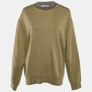 Acne Studios Beige Cotton Knit Sweatshirt S