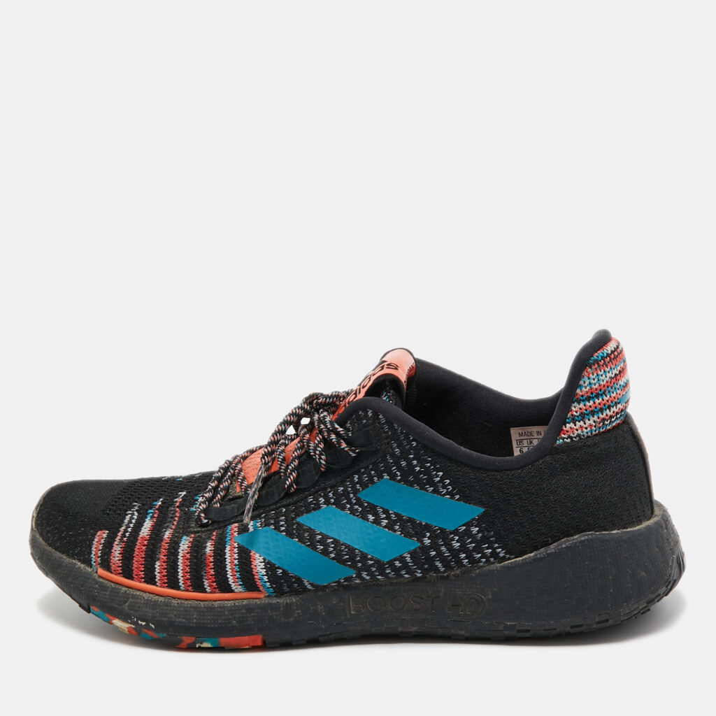 luxury-women-adidas-used-shoes-p910058-001 Adidas x Missoni Tricolor Knit Fabric Pulseboost Low Top Sneakers Size 38 2/3