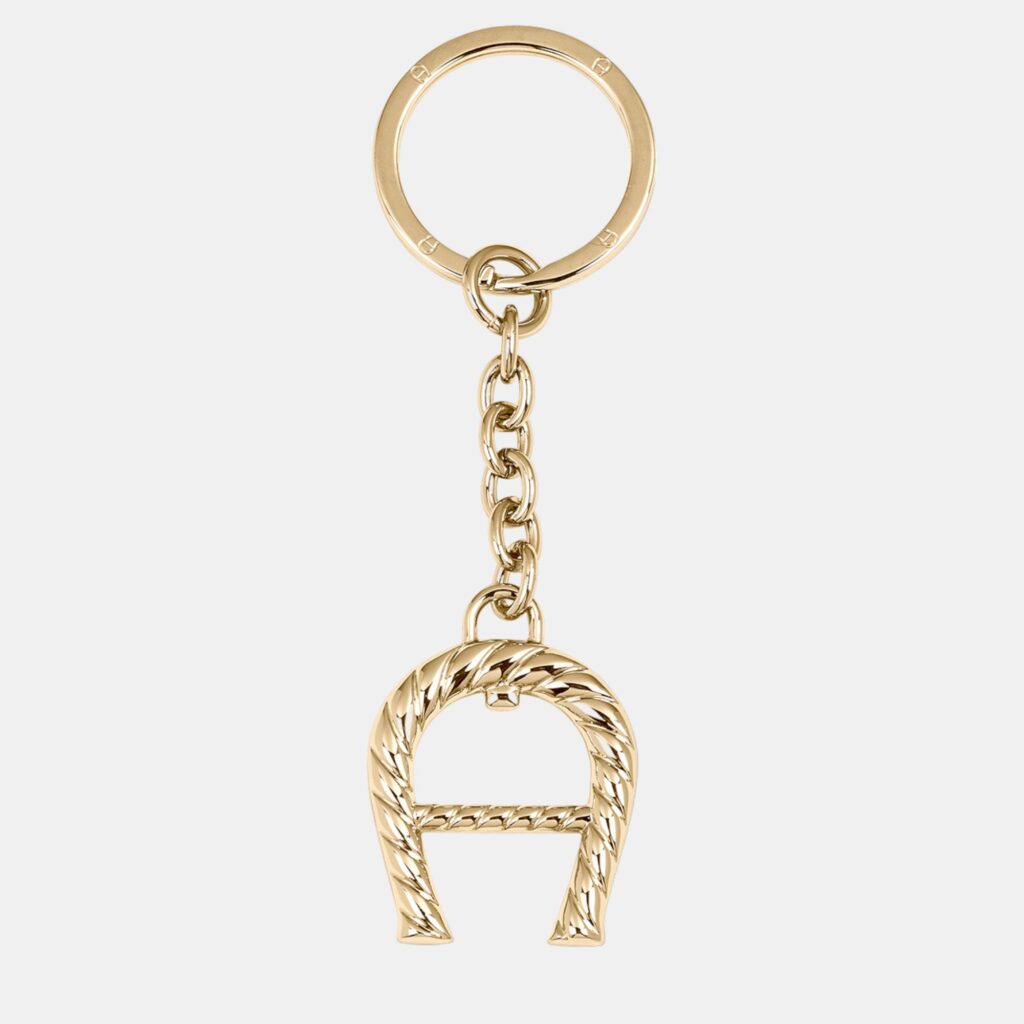 luxury-women-aigner-new-accessories-p887027-001 Aigner Gold shiny gold Fashion Keyring A-Logo Gold Coloured