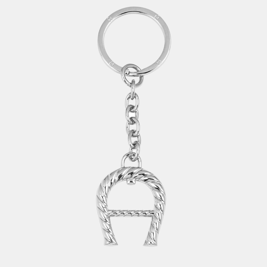 luxury-women-aigner-new-accessories-p887028-001 Aigner Silver shiny silver Fashion Keyring A-Logo Silver Coloured