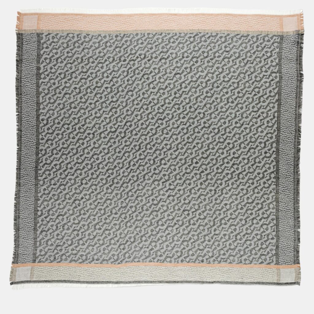 luxury-women-aigner-new-accessories-p887032-001 Aigner Black Cellulose Mix Logo Scarf Black