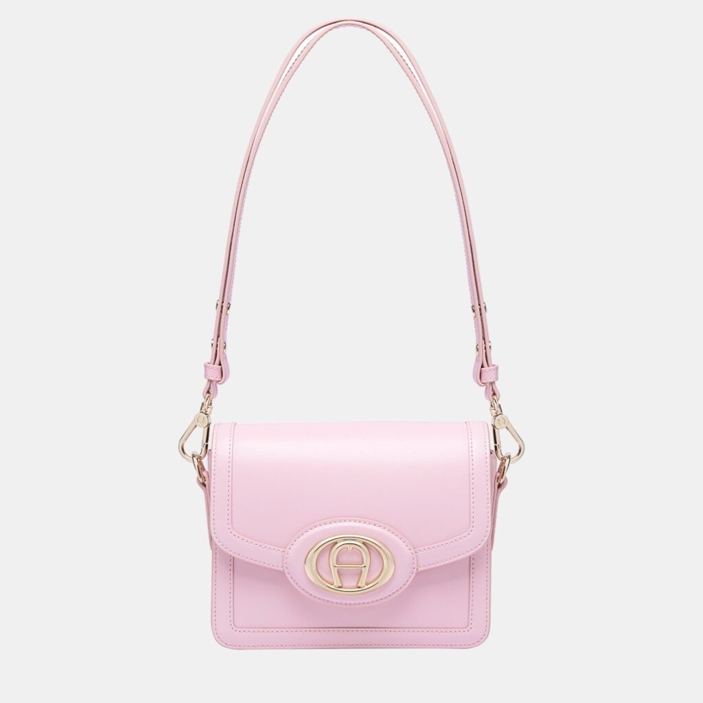 luxury-women-aigner-new-handbags-p886990-002 Aigner Soft Pink shiny light gold Metal Luisa Crossbody Bag Soft Pink