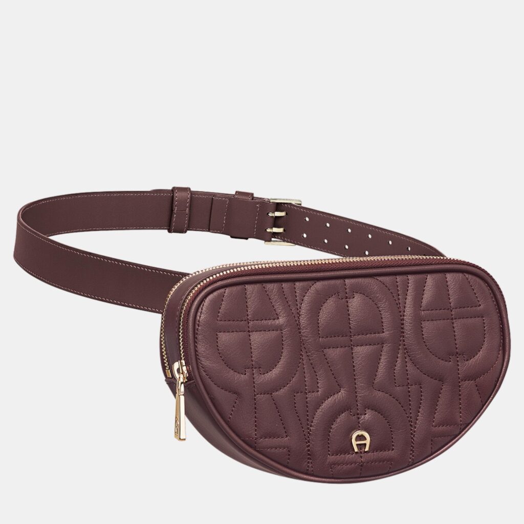 luxury-women-aigner-new-handbags-p887014-002 Aigner Burgundy shiny light gold Metal IVY Burgundy Evening Bag S