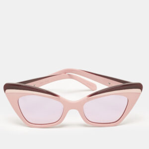 Karen Walker Pink /Purple Mirror Babou Cat Eye Sunglasses