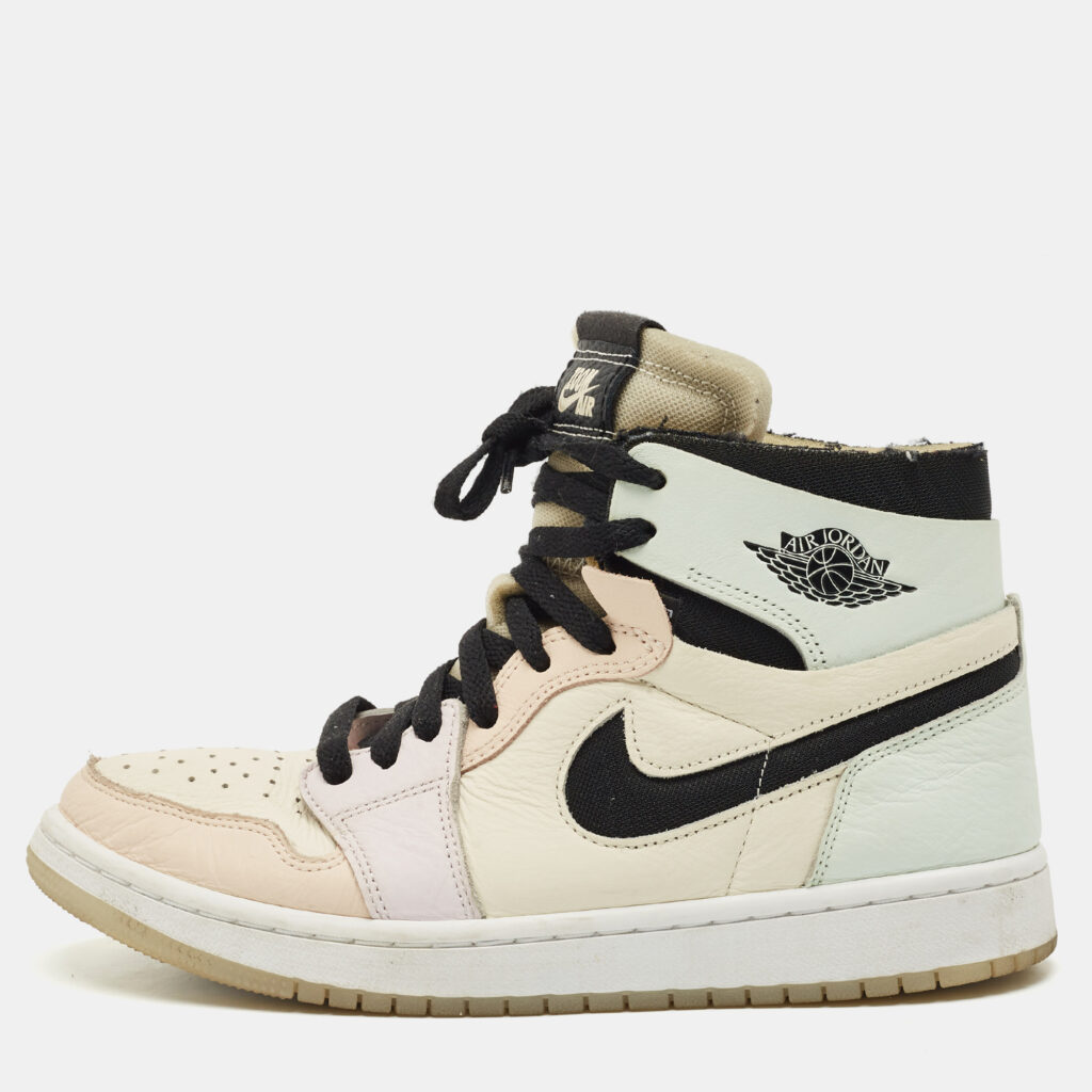 luxury-women-air-jordans-used-shoes-p1167872-001 Air Jordans Multicolor Leather Jordan 1 High Zoom Air CMFT Easter Sneakers Size 38.5