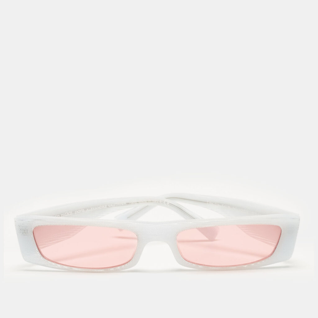 luxury-women-alain-mikl-x-alexandre-vauthier-used-accessories-p1077502-001 Alain Mikli x Alexandre Vauthier White/Pink A05039 Edwidge Rectangle sunglasses