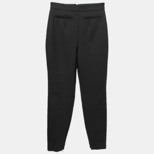 Alexander McQueen Black Wool Zip Trouser S