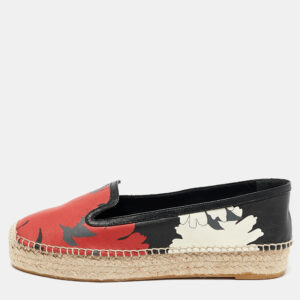 Alexander McQueen Multicolor Leather Espadrille Flats Size 40