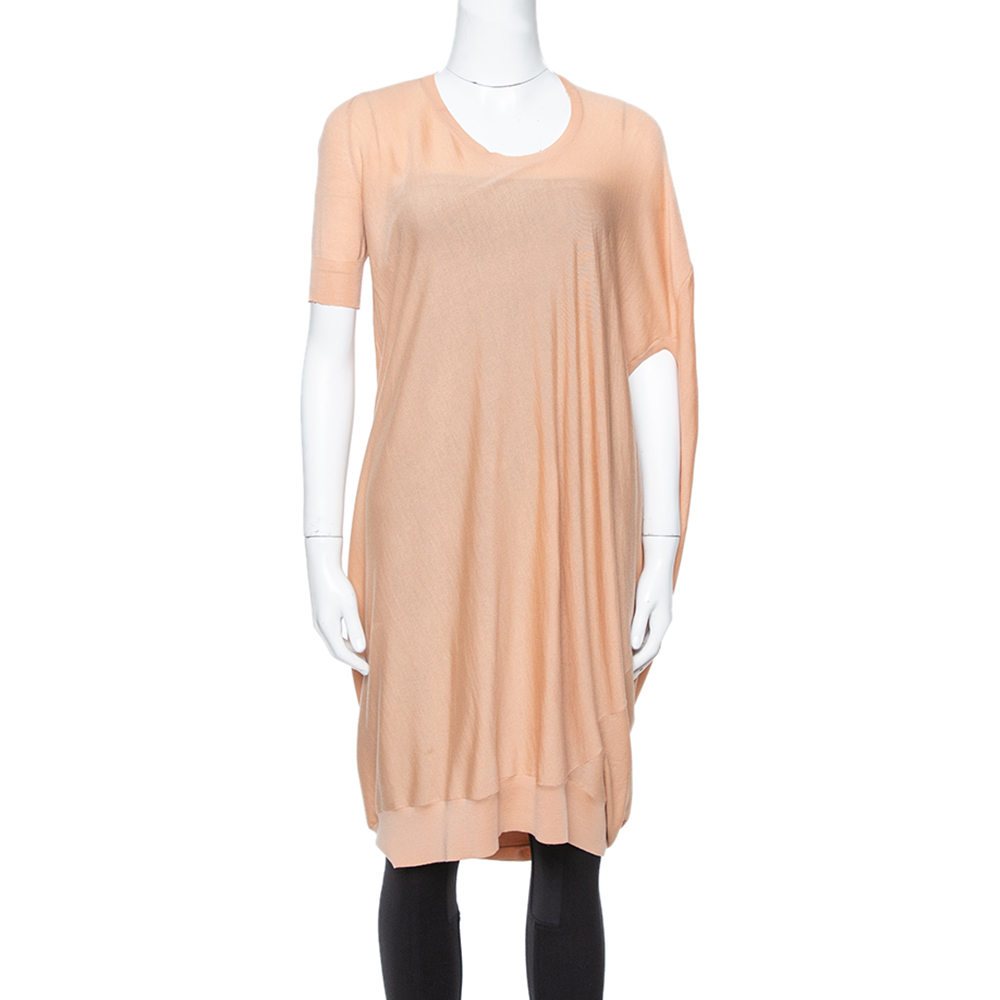 luxury-women-alexander-mcqueen-used-clothes-p354588-007 Alexander McQueen Beige Draped Knit Asymmetric Top S