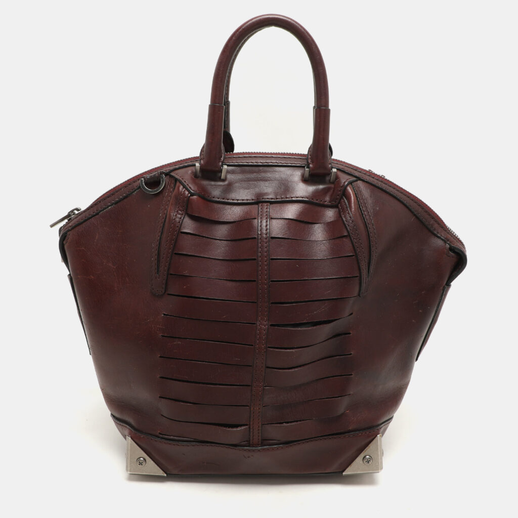 luxury-women-alexander-wang-used-handbags-p1157924-008 Alexander Wang Burgundy Leather Emile Satchel