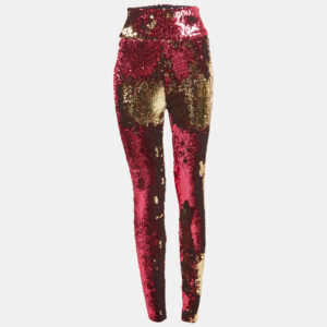 Alexandre Vauthier Fuchsia Pink Sequin Pants M