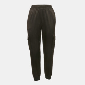 Alice + Olivia Black Satin Joggers XS