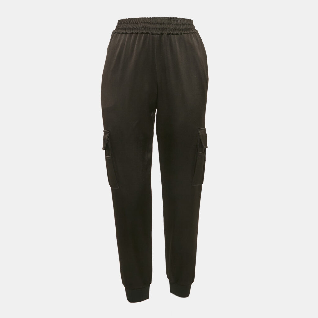 luxury-women-alice-olivia-used-clothes-p1113768-001 Alice + Olivia Black Satin Joggers XS