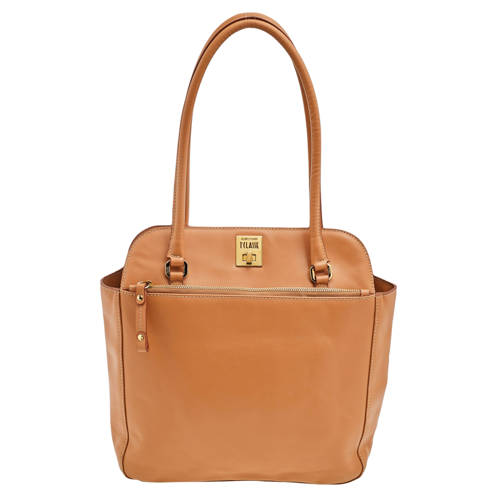 luxury-women-alviero-martini-1a-classe-used-handbags-p570646-007-2 Alviero Martini 1A Classe Beige Leather Tote