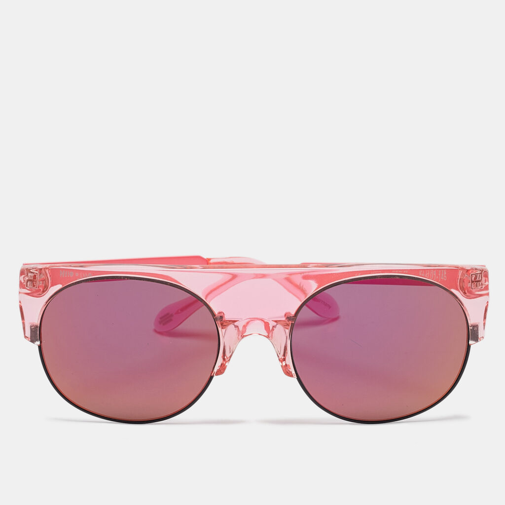 luxury-women-anderne-used-accessories-p1027529-001 Anderne Pink Mirrored Hero Frame Oval Sunglasses